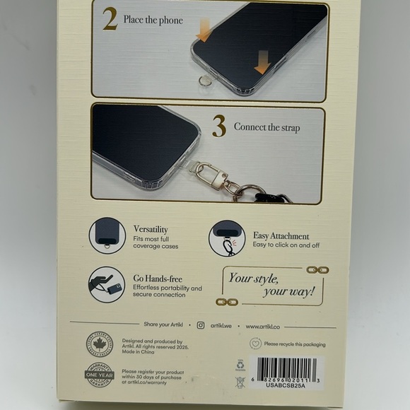 Artikl Universal Crossbody Phone Strap – Adjustable Length 35.4”–65” – NWT - Picture 9 of 11